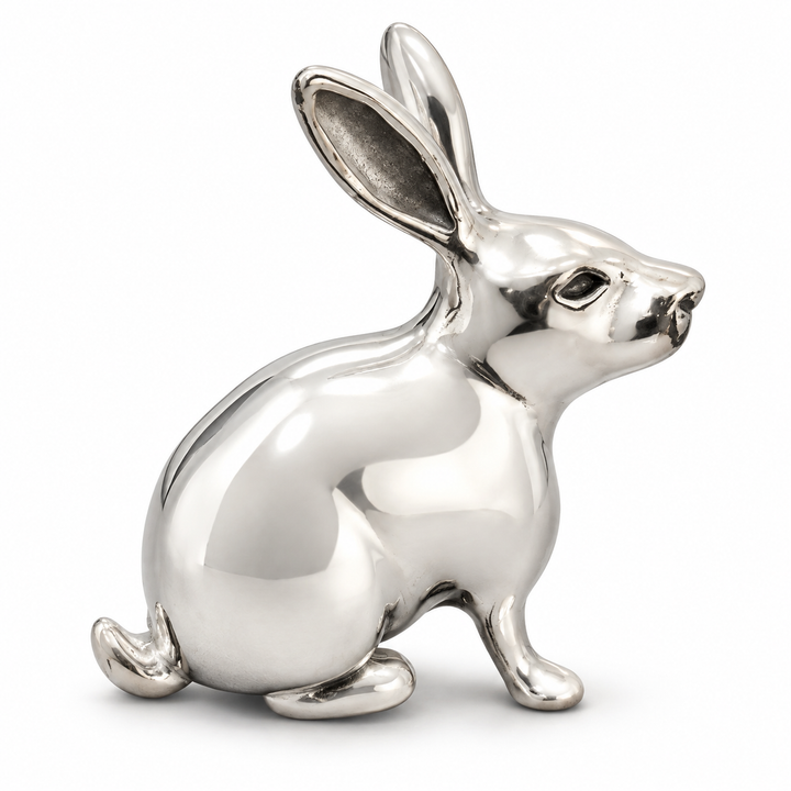 Sterling Silver Rabbit Figurine – 1.4 Inch, 0.8 Troy Ounce