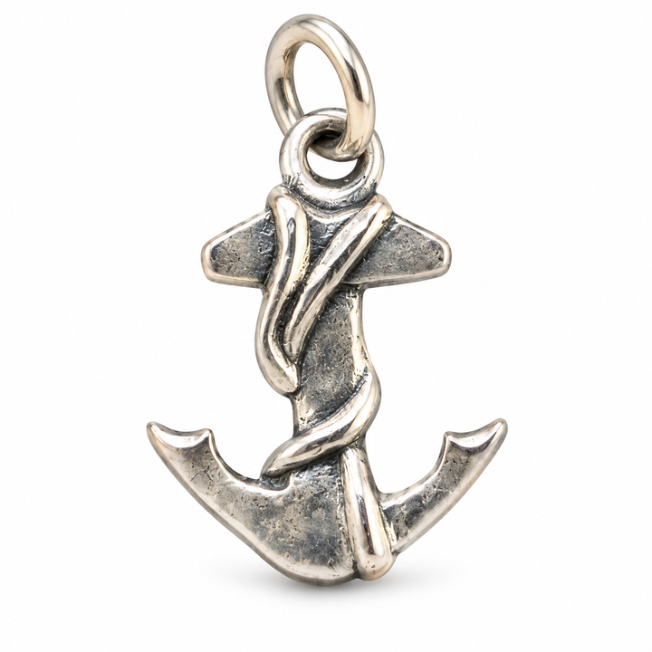 Small Sterling Silver Anchor Pendant – 0.5 Inch Nautical Charm with Bail
