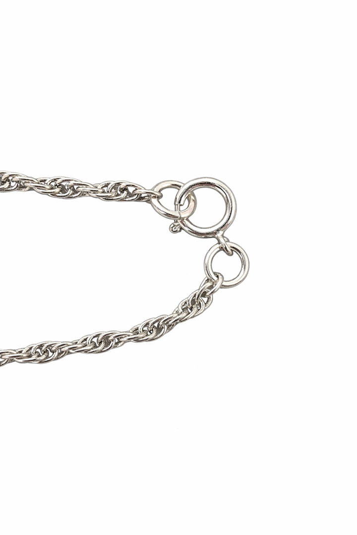Sterling Silver Marcasite V Necklace with Synthetic Pearl Drop – 16 Inch Rope Chain