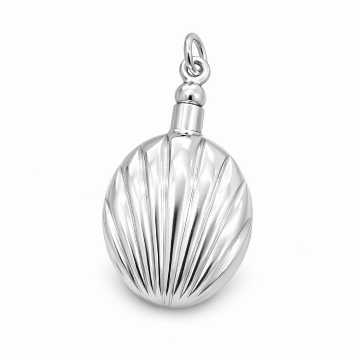 Sterling Silver Perfume Bottle Pendant – Vintage Style 925 Silver Scent Bottle with Dipper 1.9”