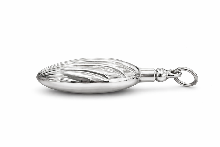Sterling Silver Perfume Bottle Pendant – Vintage Style 925 Silver Scent Bottle with Dipper 1.9”