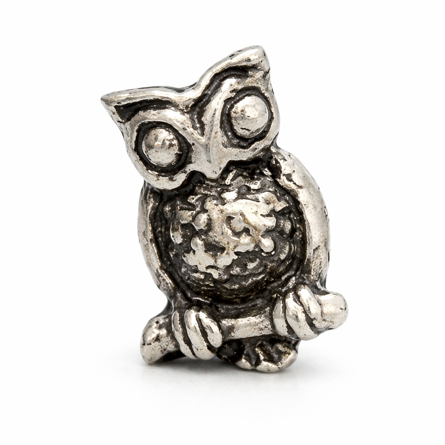 Diminutive Sterling Silver Owl Post Earrings – Tiny 0.3 Inch Owl Stud Earrings, Cute Minimalist Owl Jewelry