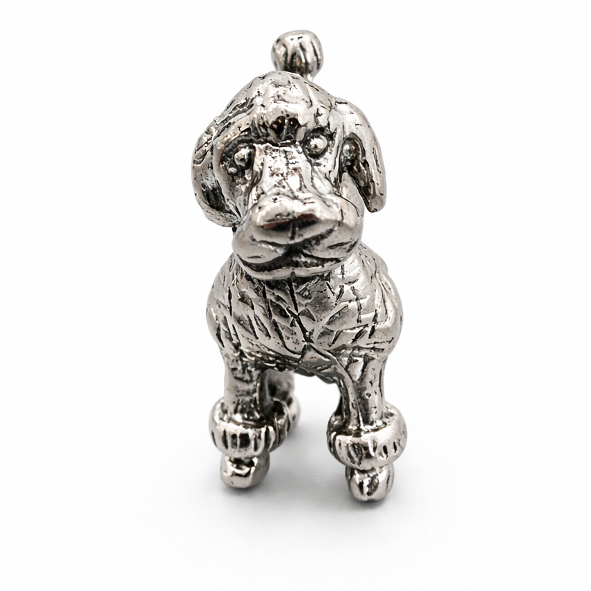 Mini Sterling Silver Poodle – 1 Inch Decorative Dog Figurine (7.5g)