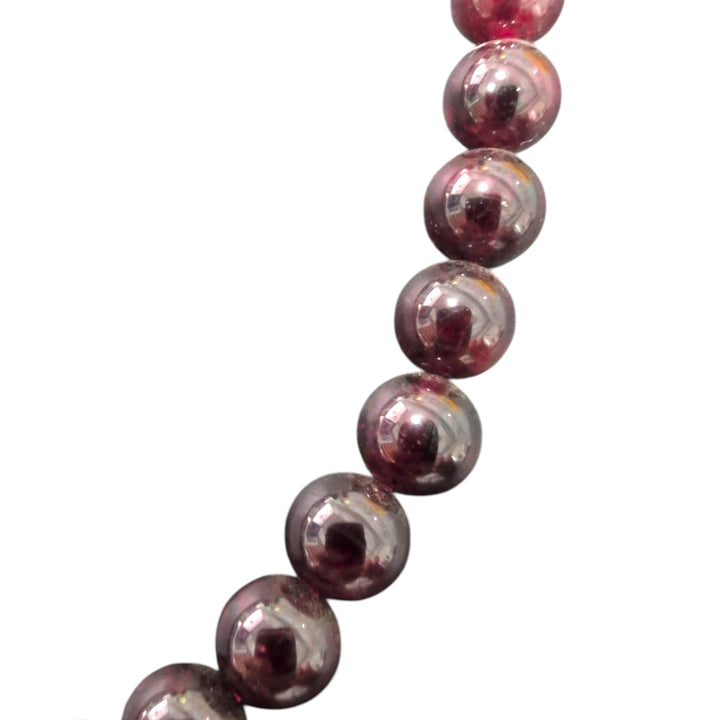 Natural Garnet Bead Strand – 7.7mm Round Garnet Gemstone Beads (Approx. 52 Beads per Strand)