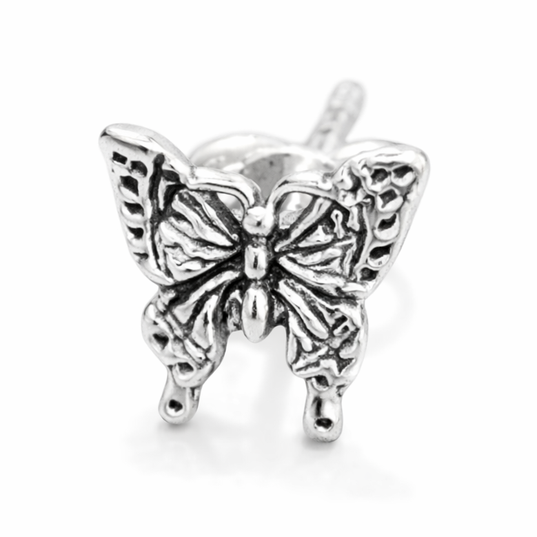 Sterling Silver Butterfly Stud Earrings – Dainty 0.25" Butterfly Earrings