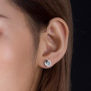 18K Gold 2 TCW Moissanite Earrings