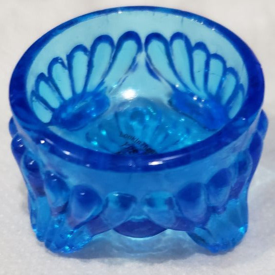 Cambridge Ohio Blue Hand Pressed Glass Ring Holder