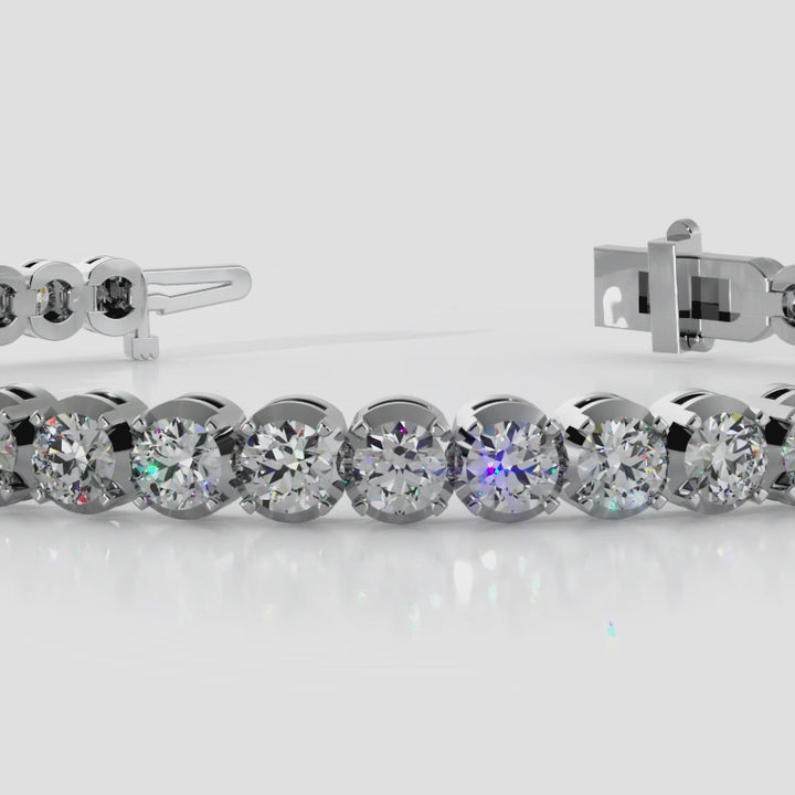 14K Diamond and Gold Tennis Bracelet