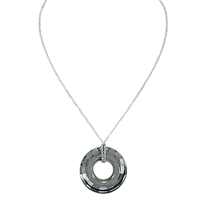 Silvery Night Crystal Neckalce