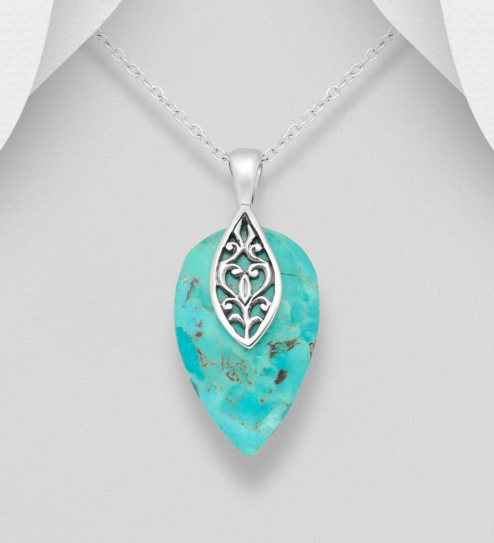 Turquoise Silver Pendant