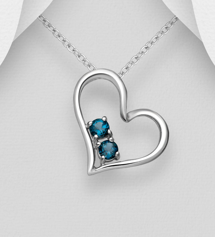 London Blue Topaz Silver Pendant