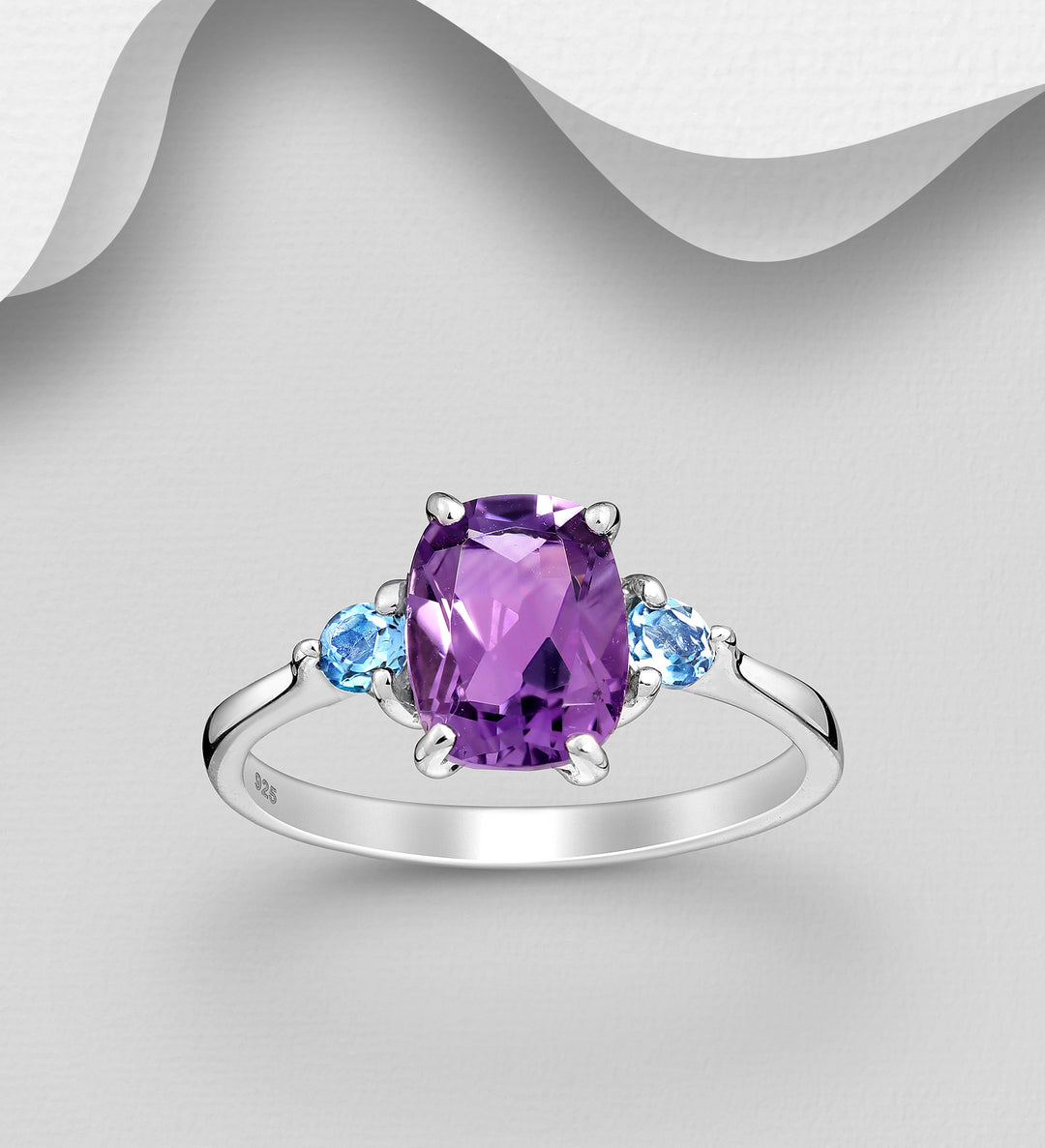 Amethyst Silver Ring