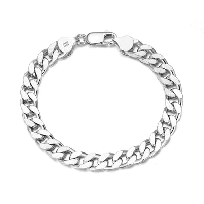 Diamond Cut Cuban Link Chain Bracelet 7 mm
