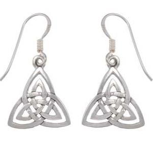 Sterling Silver Dangle Celtic Earrings | SilverAndGold