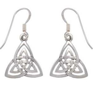 Sterling Silver Dangle Celtic Earrings | SilverAndGold