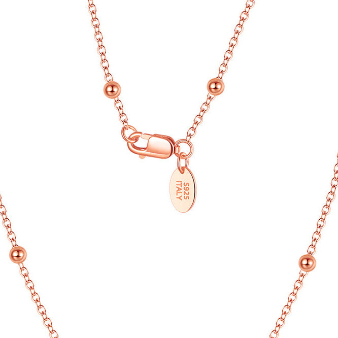 Cable Chain 1.0 mm with 2.0 mm Ball Beads