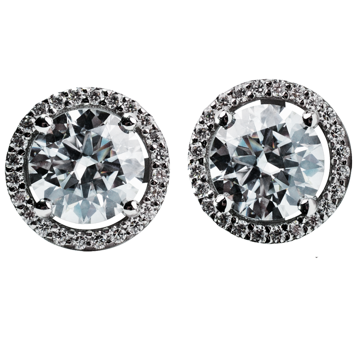14K Gold 2 TCW Moissanite Earrings