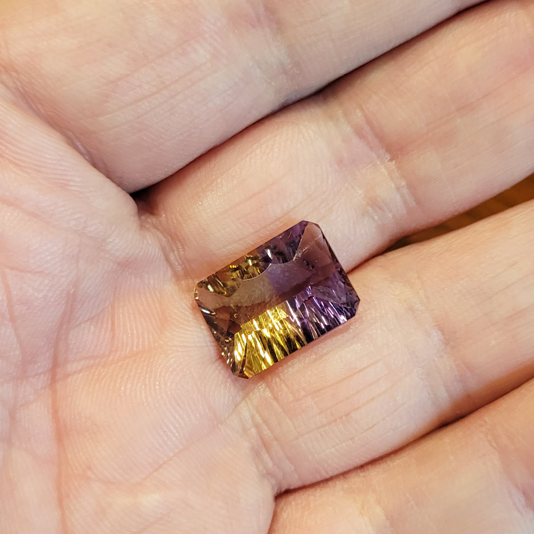 Ametrine 11.53 Carat Octagon Loose Gemstone