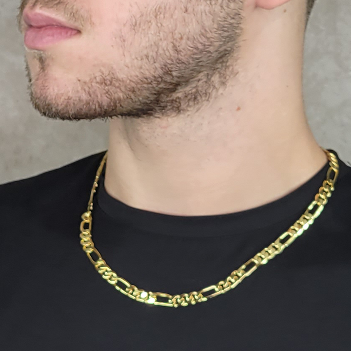 Diamond Cut Figaro Chain 7.0 mm