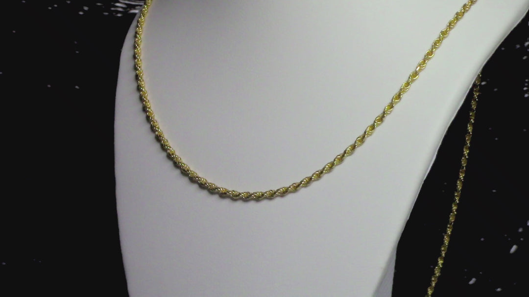 Diamond Cut Rope Chain 1.7 mm
