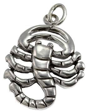Silver Scorpio Zodiac Pendant Necklace