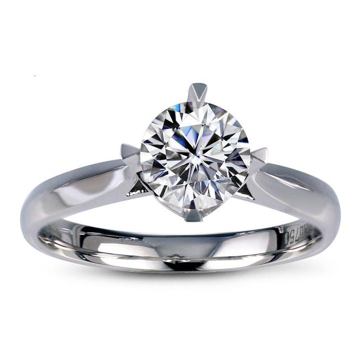 18K Gold 1 CT Moissanite Ring
