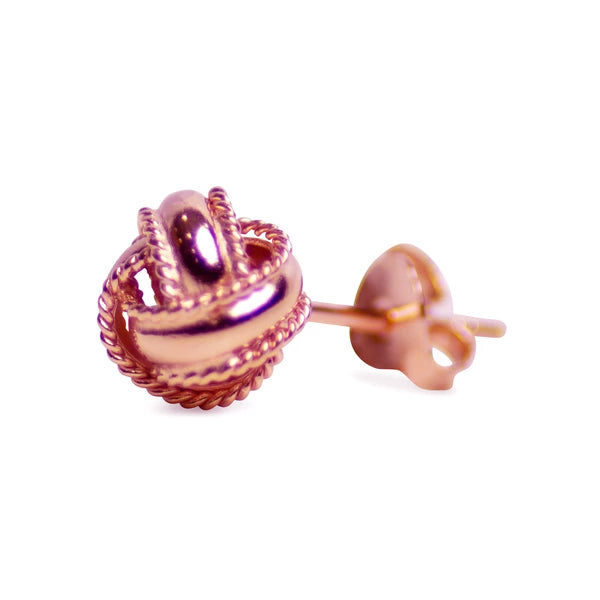 Rose Gold Love Knot Earrings