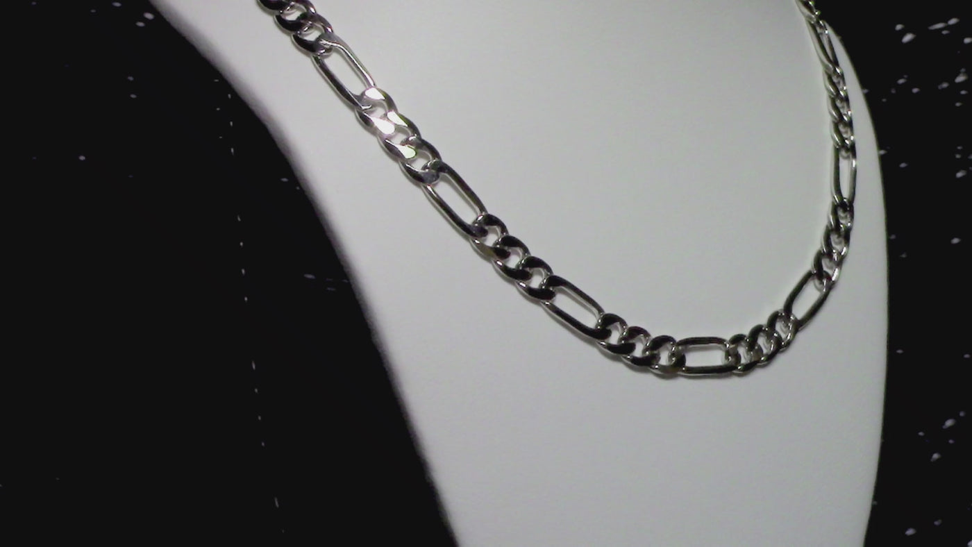 Diamond Cut Figaro Chain 5.0 mm