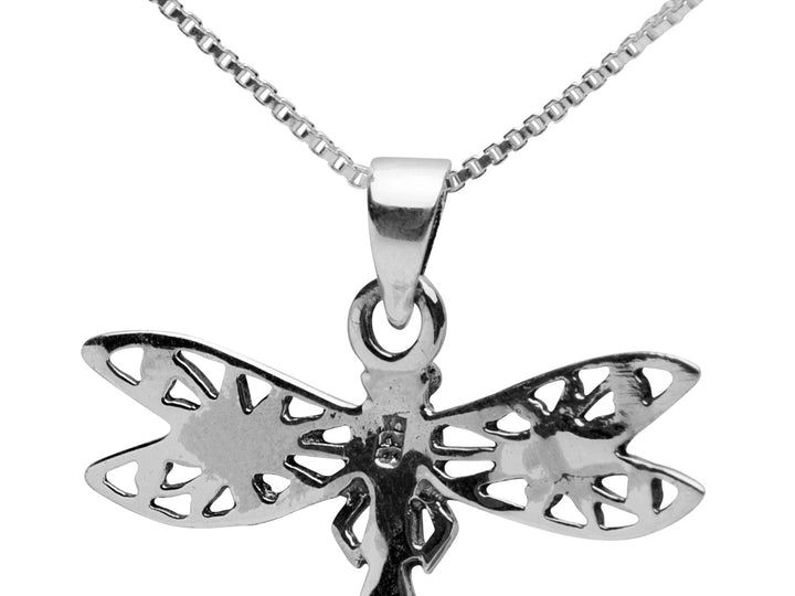 Dragonfly Silver Pendant