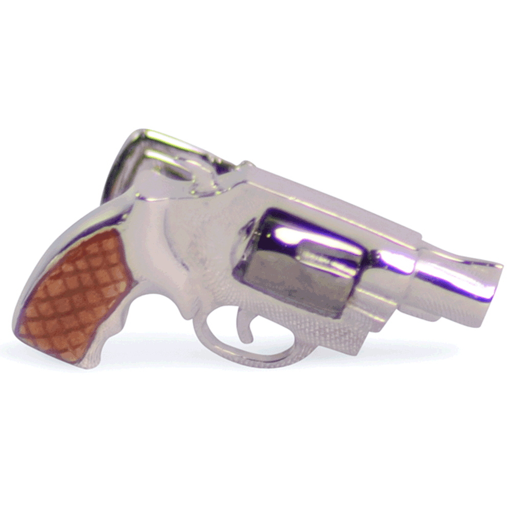 Movable Revolver Gun Sterling Silver Cufflinks | SilverAndGold