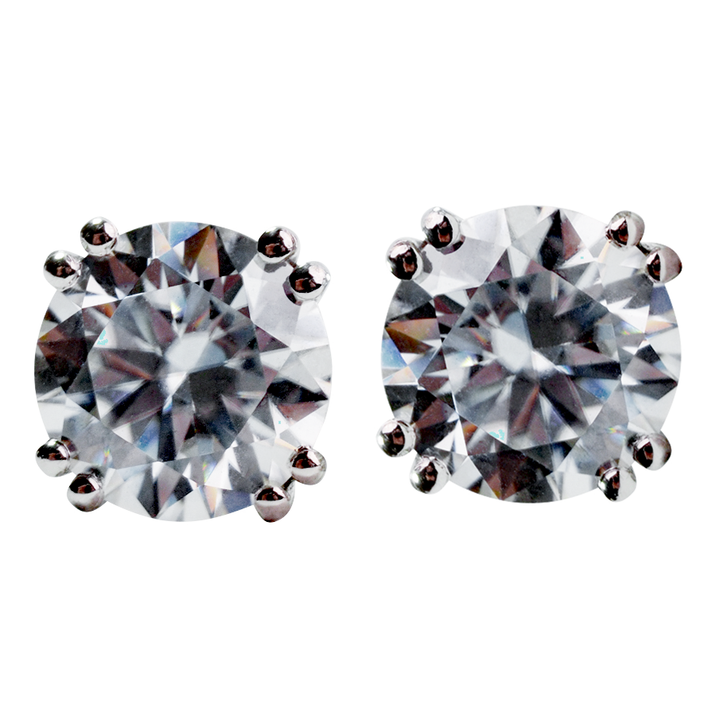 14K Gold 2 TCW Moissanite Earrings