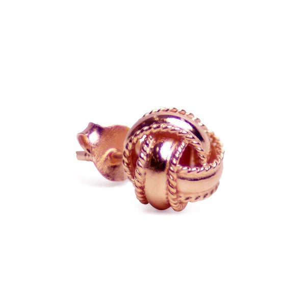 Rose Gold Love Knot Earrings