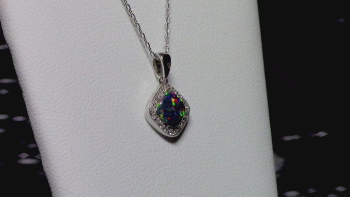 Fire Opal Simulant Necklace