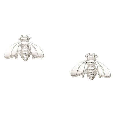 Bumble Bee Silver Earrings