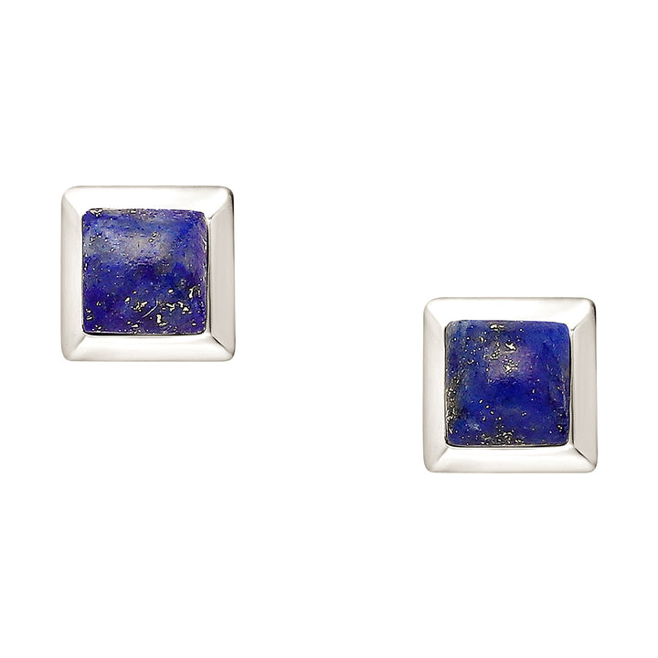 Lapis Lazuli Silver Earrings