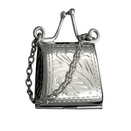 Sterling Silver Handbag Shape Box