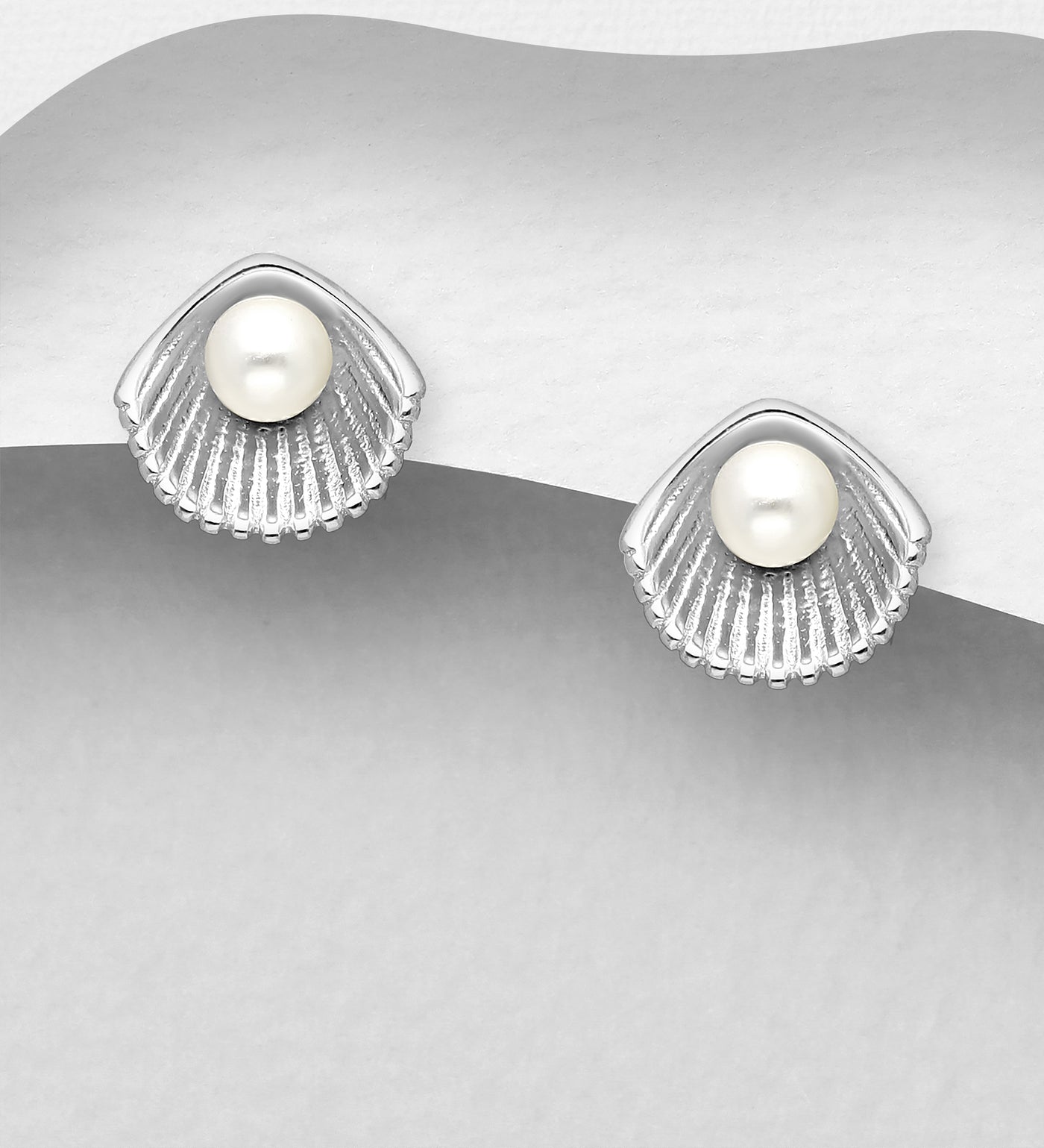 Pearl Shell Silver Earrings
