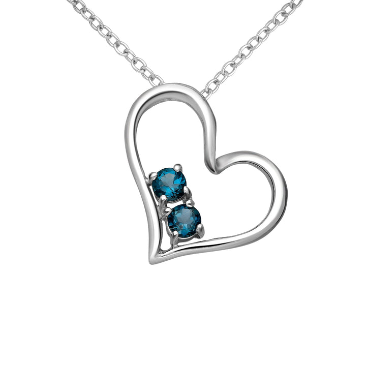 London Blue Topaz Silver Pendant