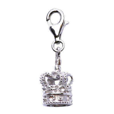 Sterling Silver Royal King's Crown Earrings | SilverAndGold