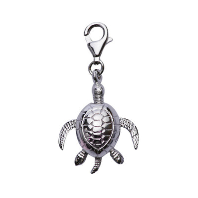 Sterling Silver Turtle Tortoise Charm - SilverAndGold.com Silver And Gold