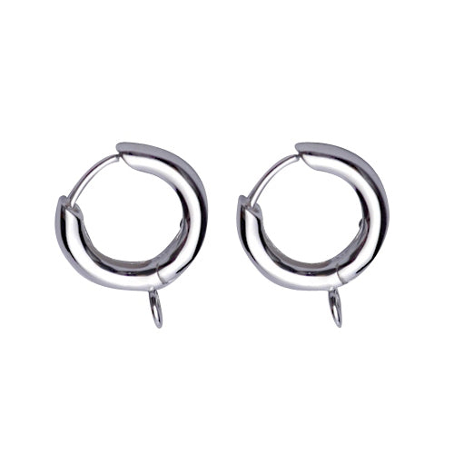 Sterling Silver Charm Holder Earrings | SilverAndGold