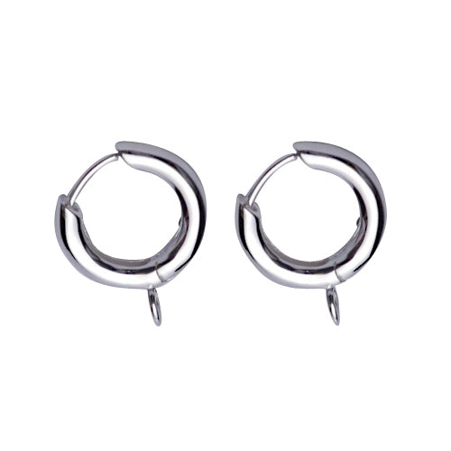 Sterling Silver Charm Holder Earrings | SilverAndGold