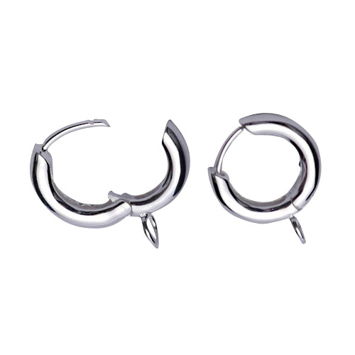 Sterling Silver Charm Holder Earrings | SilverAndGold