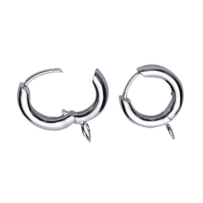 Sterling Silver Charm Holder Earrings | SilverAndGold