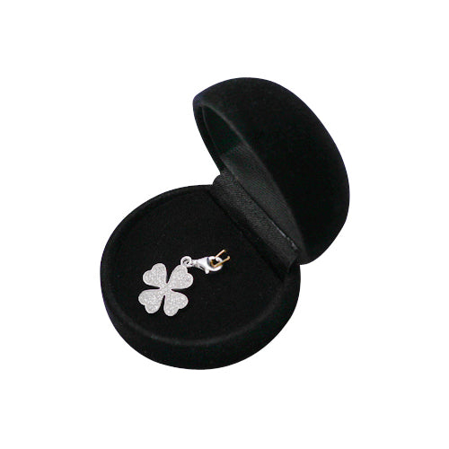 Crystal Gemstone and Sterling Four-Leaf Clover Charm Pendant - SilverAndGold.com Silver And Gold