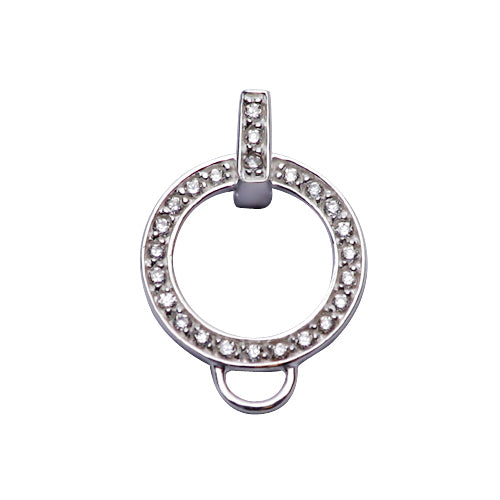 Sterling Silver Charm Necklace: Ornate Handbag With Flower - SilverAndGold.com Silver And Gold