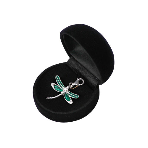 Dragonfly Pendant Charm in Sterling and Enamel - SilverAndGold.com Silver And Gold