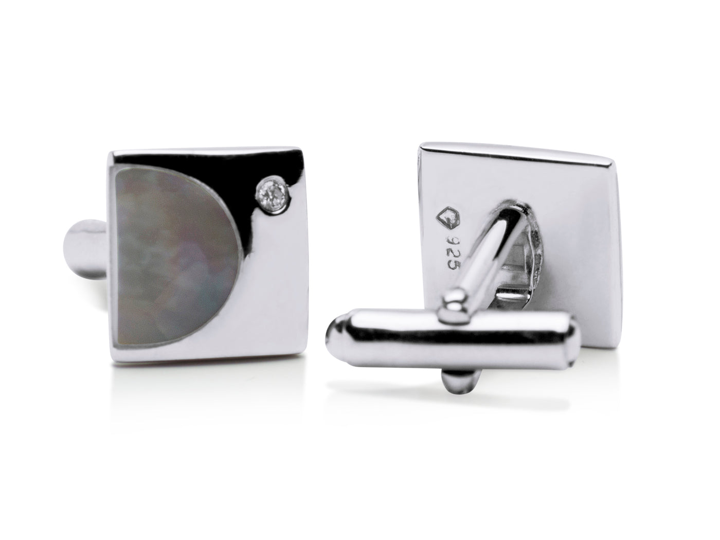Mother of Pearl Sterling Silver Cufflinks | SilverAndGold