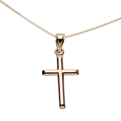 14K Gold Cross Pendant Necklace