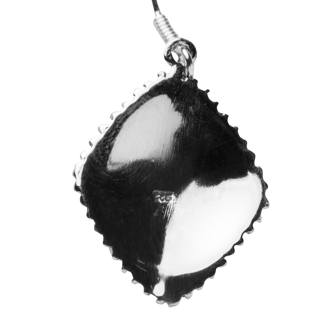 Oxidized Silver Floral Earrings